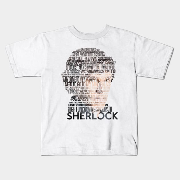 Sherlock Quotes Kids T-Shirt by satansbrand